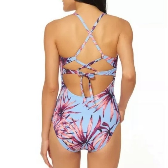 JESSICA Simpson Floral One Piece Swimsuit - Picture 2 of 5